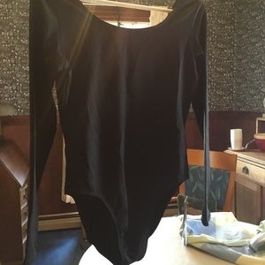 Danskin long-sleeved black leotard, XL, never worn